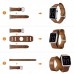 Ремешок Icarer для Apple Watch Classic Genuine Leather Quadri-Watchband Series-42mm