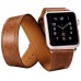 Ремешок Icarer для Apple Watch Classic Genuine Leather Quadri-Watchband Series-42mm