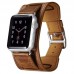 Ремешок Icarer для Apple Watch Classic Genuine Leather Quadri-Watchband Series-38mm