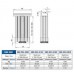 Опора KBA 2551 Sunta матовый хром, Турция