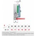 Петля Linken System A 110 наружная для алюм. профиля