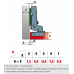 Петля Linken System A внутренняя с доводчиком