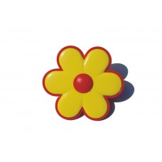 Ручка детская - цветок Красный + Желтый