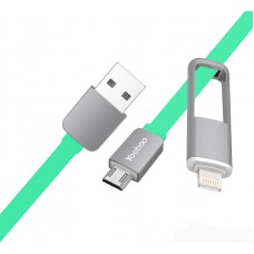 Кабель Yoobao K3 Micro USB+Lightning (2in1)
