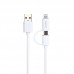 Кабель Lonsmax Super-speed Micro & iPhone6 2-in-1 Round USB 1M