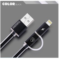 Кабель Remax Aurora 2in1 Micro USB+Lightning RC-020t