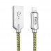 Кабель Hoco U10 Zinc Alloy knitted Lightning