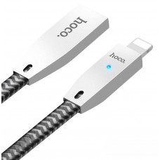 Кабель Hoco U11 Zinc Alloy reflective knitted Lightning