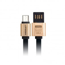 Кабель Lonsmax Dual Metal Micro USB 1M