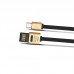 Кабель Lonsmax Dual Metal Micro USB 1M