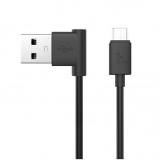 Кабель Hoco L Shape Micro USB Round 1.2M 2.1A UPM10