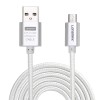 Кабель Lonsmax Braided Metal Micro USB 1M