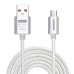 Кабель Lonsmax Braided Metal Micro USB 1M