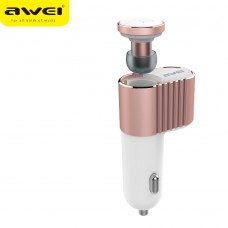 АЗУ + Bluetooth гарнитура Awei A871BL (2 USB, 1А+2.1А)