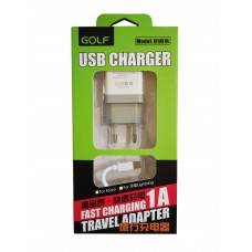 СЗУ GOLF GF-U1m с Micro USB (EU) Plug (1USB, 1А)