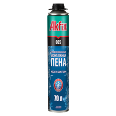 Профессиональная монтажная пена Akfix SUPER MEGA 70 л (синяя)